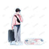 《愛到骨子裡》百瀨安老師 全新繪製 楪 旅行版 BIG壓克力立牌【202605再版】