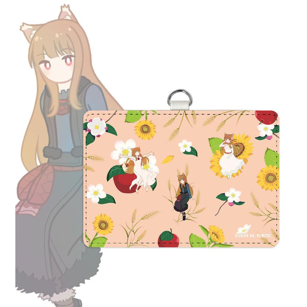 『狼と香辛料 MERCHANT MEETS THE WISE WOLF』ホロ Botania ネックストラップ付き2ポケットパスケース