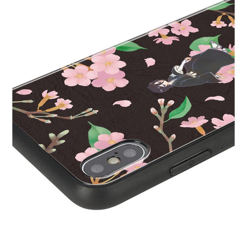 『BLEACH 千年血戦篇』朽木ルキア Botania 角丸強化ガラスiPhoneケース