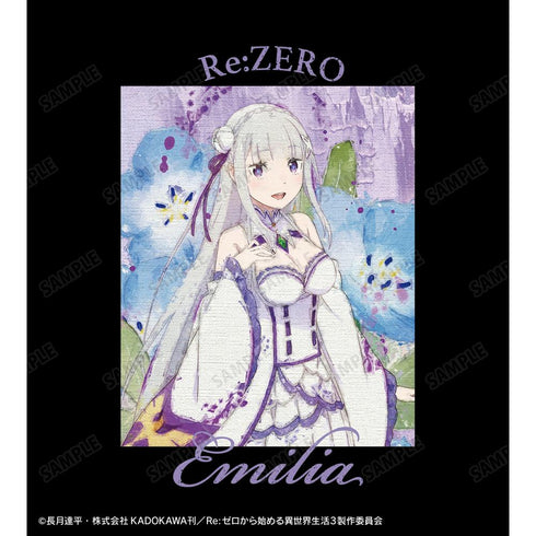 『Re:ゼロから始める異世界生活』エミリア grunge CANVAS バックプリントパーカーメンズ