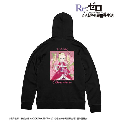 『Re:ゼロから始める異世界生活』ベアトリス grunge CANVAS バックプリントパーカーレディース