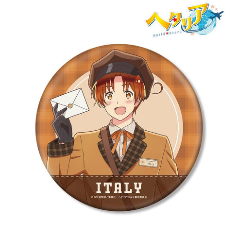 『ヘタリア World★Stars』描き下ろし イタリア 郵便屋ver. BIG缶バッジ