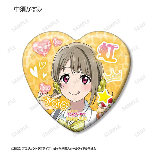 『ラブライブ!虹ヶ咲学園スクールアイドル同好会』描き下ろし ギャル制服ver. トレーディングハート型缶バッジ(単位/BOX)【202605再販】