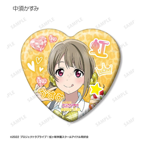 『ラブライブ!虹ヶ咲学園スクールアイドル同好会』描き下ろし ギャル制服ver. トレーディングハート型缶バッジ(単位/BOX)