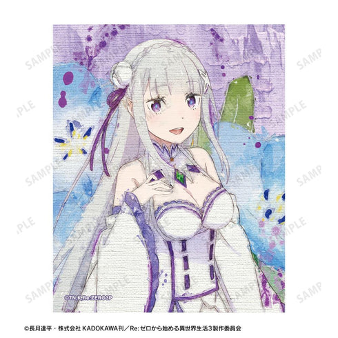 『Re:ゼロから始める異世界生活』エミリア grunge CANVAS キャンバスボード