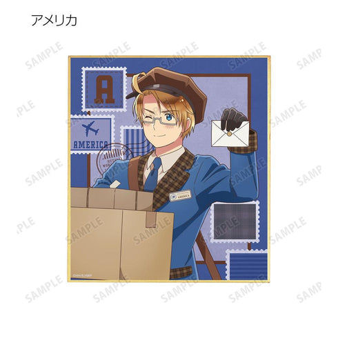 『ヘタリア World★Stars』描き下ろし 郵便屋ver. トレーディングミニ色紙(単位/BOX)【202608再販】