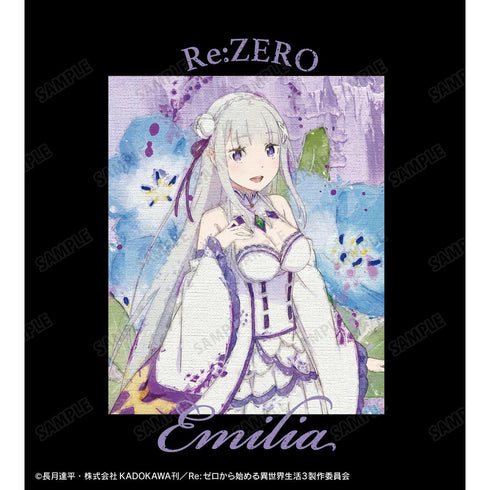 『Re:ゼロから始める異世界生活』エミリア grunge CANVAS Tシャツレディース