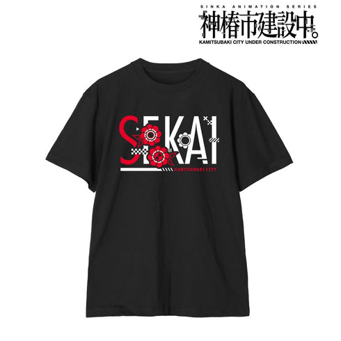 『神椿市建設中。』夜河 世界 ar-Unity モチーフアイコン Tシャツメンズ