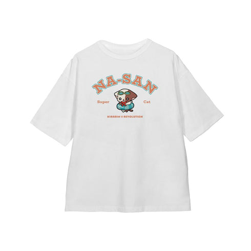 『きらりん☆レボリューション』なーさん ちびキャラ 夏ver. BIGシルエットTシャツ うきわユニセックス