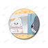 『ねこに転生したおじさん』プンちゃん&てぷちゃん 場面写缶バッジ2個セット