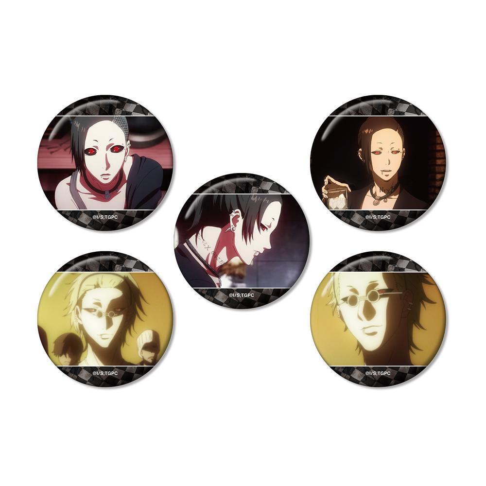 東京喰種トーキョーグール』ウタ 場面写缶バッジ5個セット – Anime