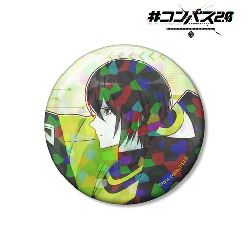 『#コンパス2.0 戦闘摂理解析システム』描き下ろし 零夜 歩みver. 75mmホログラム缶バッジ