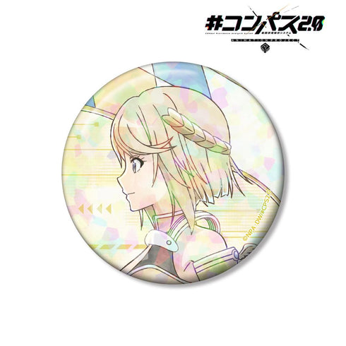 『#コンパス2.0 戦闘摂理解析システム』描き下ろし ジャンヌ 歩みver. 75mmホログラム缶バッジ