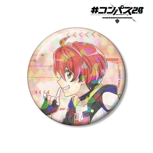 『#コンパス2.0 戦闘摂理解析システム』描き下ろし 輝龍院きらら 歩みver. 75mmホログラム缶バッジ