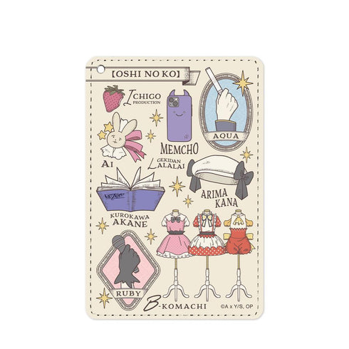 『【推しの子】』【推しの子】 モチーフ柄 1ポケットパスケース