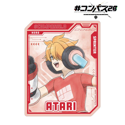 『#コンパス2.0 戦闘摂理解析システム』描き下ろし 十文字アタリ 歩みver. ダイカットステッカー