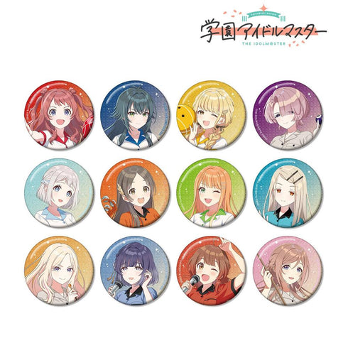 『学園アイドルマスター』描き下ろし ボウリングシャツver. トレーディンググリッター缶バッジ(単位/BOX)【202604再販】