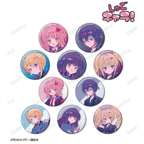 『しゅごキャラ!』夢ノ内さんイラスト 制服ver. トレーディンググリッター缶バッジ(単位/BOX)【202606再販】