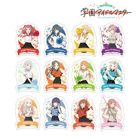 『学園アイドルマスター』描き下ろし ボウリングシャツver. トレーディングダイカットステッカー(単位/BOX)