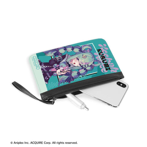 『Hookah Haze』古森くるみ PUレザーフラットポーチ