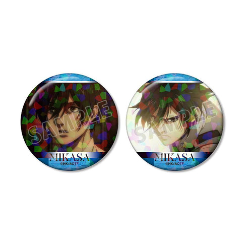 『進撃の巨人』ミカサ 場面写ホログラム缶バッジ2個セット【202511再販】