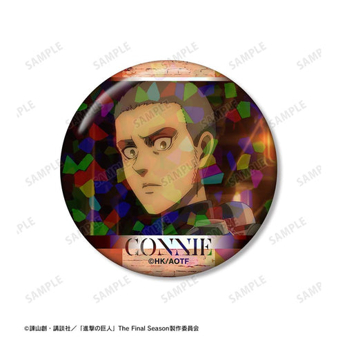 『進撃の巨人』コニー 場面写ホログラム缶バッジ2個セット