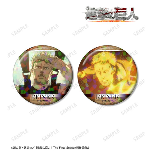 『進撃の巨人』ライナー 場面写ホログラム缶バッジ2個セット【202511再販】