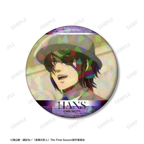 『進撃の巨人』ハンジ 場面写ホログラム缶バッジ2個セット【202511再販】