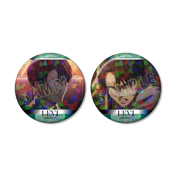 『進撃の巨人』リヴァイ 場面写ホログラム缶バッジ2個セット【202511再販】