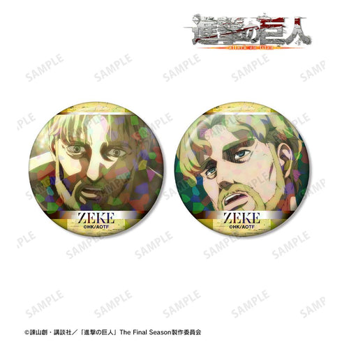 『進撃の巨人』ジーク 場面写ホログラム缶バッジ2個セット【202511再販】