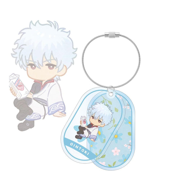 《銀魂》坂田銀時 Botania 雙連線 BIG 壓克力鑰匙圈【202603 再版】