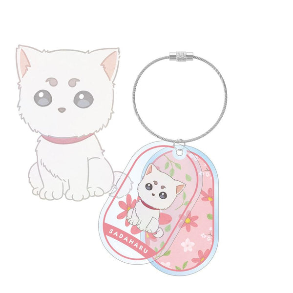 《銀魂》定春 Botania 雙連線大尺寸壓克力鑰匙圈【202603 再版】