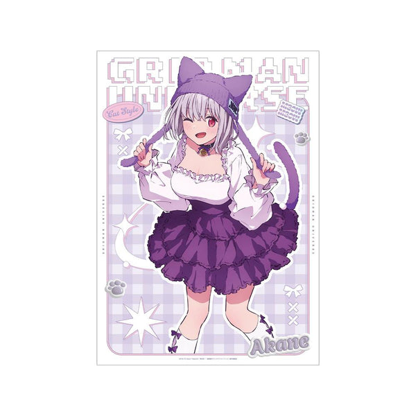 『グリッドマンユニバース』描き下ろし 新条アカネ 猫の着ぐるみver. A3マット加工ポスター【202607再販】
