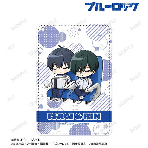 『ブルーロック』潔 世一&糸師 凛 ちびキャラ 新幹線でうたたねver. 1ポケットパスケース