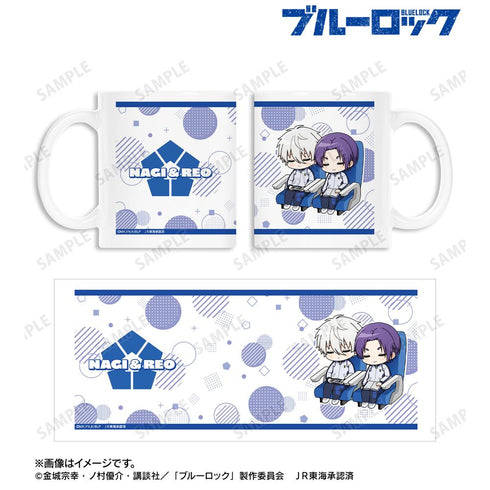 『ブルーロック』凪 誠士郎&御影 玲王 ちびキャラ 新幹線でうたたねver. マグカップ【202601再販】