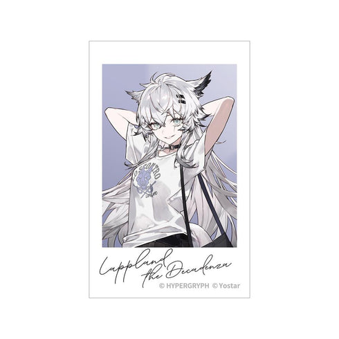 『アークナイツ』荒蕪ラップランド ショッピングver. インスタントカメラ風イラストカード