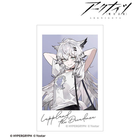 『アークナイツ』荒蕪ラップランド ショッピングver. インスタントカメラ風イラストカード