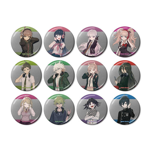 『ダンガンロンパシリーズ』lackさんイラスト ヘッドフォンver. トレーディングメタリック缶バッジ(単位/BOX)