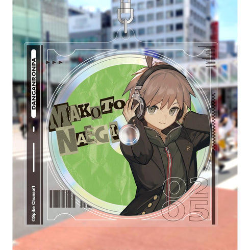 『ダンガンロンパシリーズ』lackさんイラスト 苗木 誠 ヘッドフォンver. BIGアクリルキーホルダー