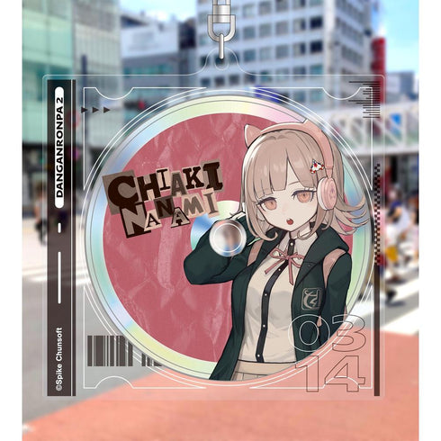 《彈丸論破系列》lack 繪製 七海千秋 耳機版 BIG 壓克力鑰匙圈【202608 再版】