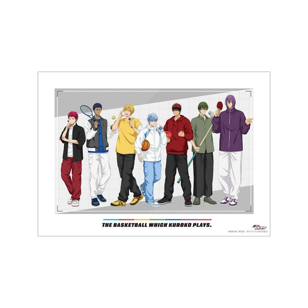『黒子のバスケ』描き下ろし 集合 スポーツホリデーver. A3マット加工ポスター