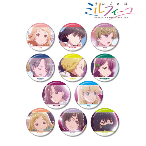 『うたごえはミルフィーユ』トレーディング缶バッジ(単位/BOX)