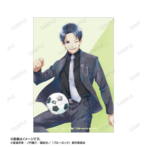 『ブルーロック』描き下ろし 潔 世一 スーツモデルver. Ani-Art aqua label ブロマイド2枚セット