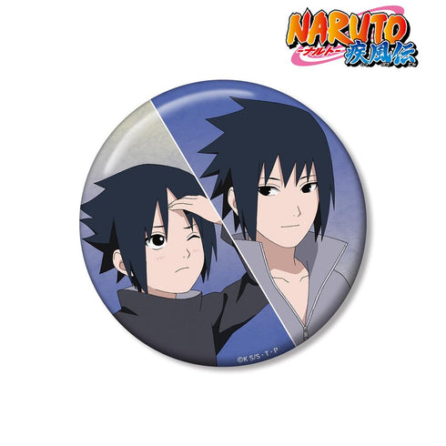 『NARUTO-ナルト- 疾風伝』描き下ろし うちはサスケ 過去と現在ver. 100mm缶バッジ