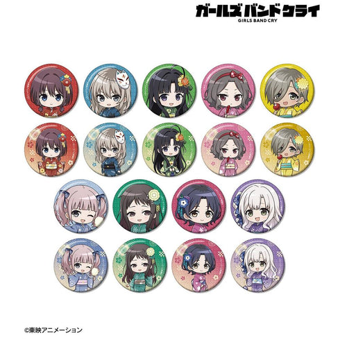『ガールズバンドクライ』トレーディング ちびキャラ 浴衣ver. グリッター缶バッジ(単位/BOX)【202603再販】
