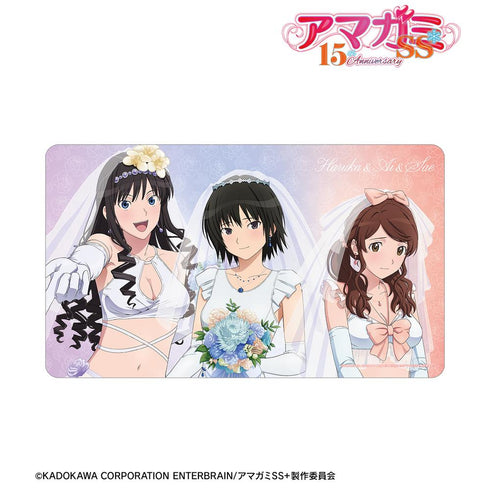 『アマガミSS+plus』描き下ろし 中多紗江&七咲 逢&森島はるか ウェディング水着ver. マルチデスクマット