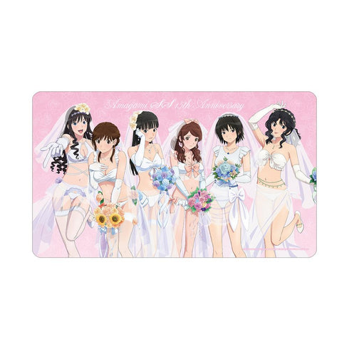 『アマガミSS+plus』描き下ろし 集合 ウェディング水着ver. マルチデスクマット【202602再販】