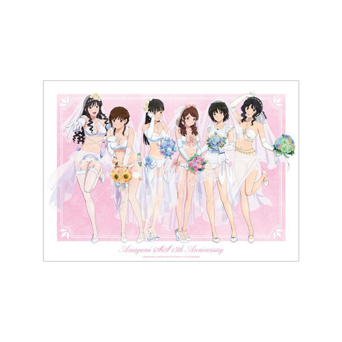 『アマガミSS+plus』描き下ろし 集合 ウェディング水着ver. A3マット加工ポスター