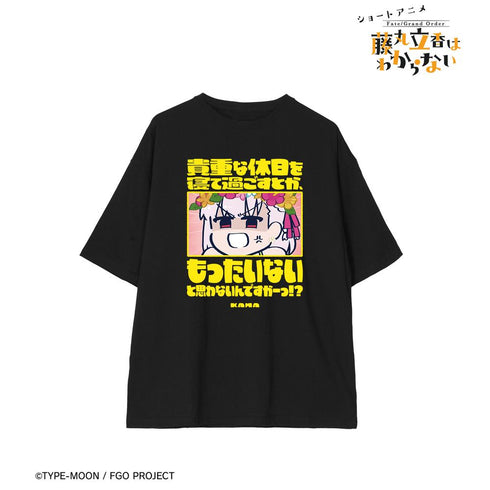 『Fate/Grand Order 藤丸立香はわからない』カーマ 「貴重な休日を寝て過ごすとか、もったいないと思わないんですかーっ!?」 BIGシルエットTシャツユニセックス【202512再販】