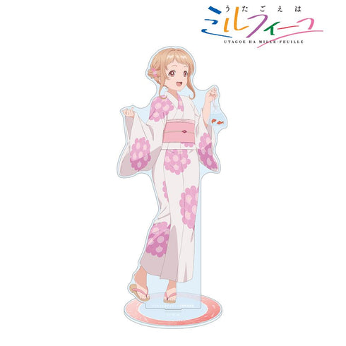 『うたごえはミルフィーユ』描き下ろし ウタ 夏祭りver. 特大アクリルスタンド